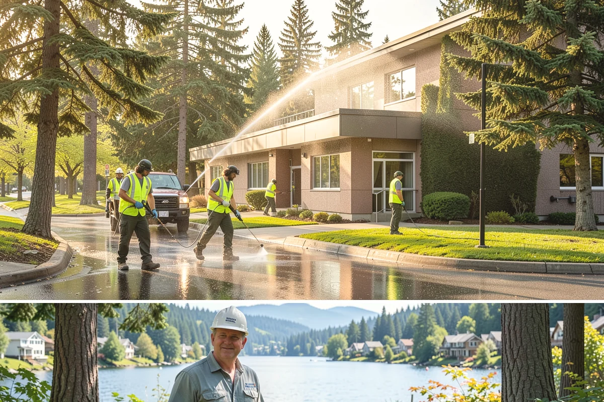 Pavement Marking in Milton, King County, WA - Application concentrates in the dry summer window when pavement temperatures and moisture levels allow proper bonding.