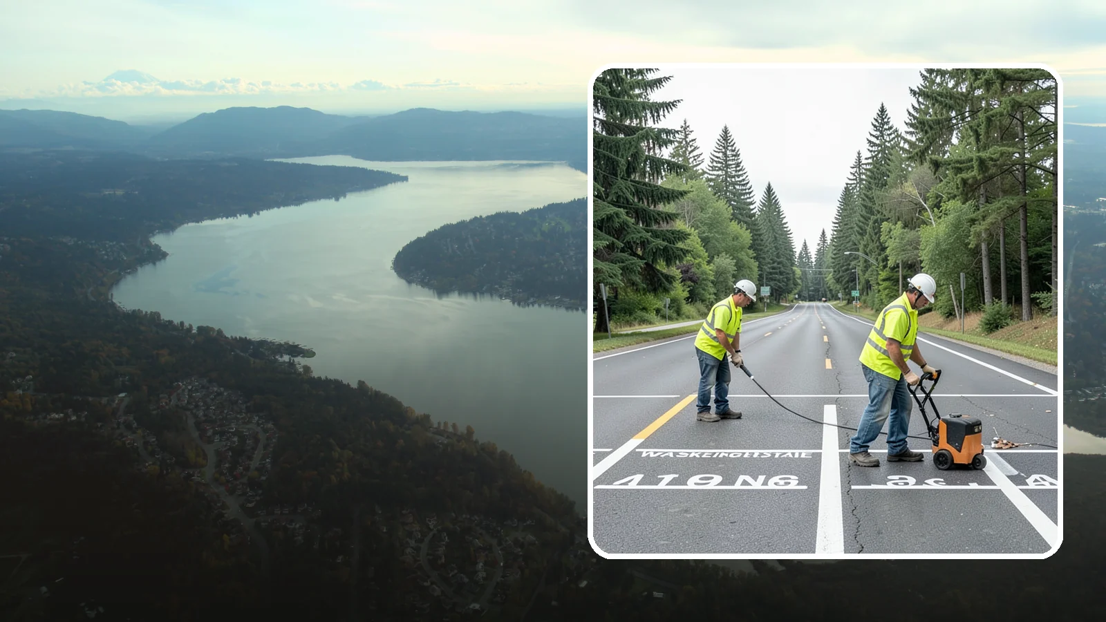Pavement Marking in Sammamish, King County, WA - Durable pavement markings restore lane lines, legends, and symbols to MUTCD standards on public roadways.