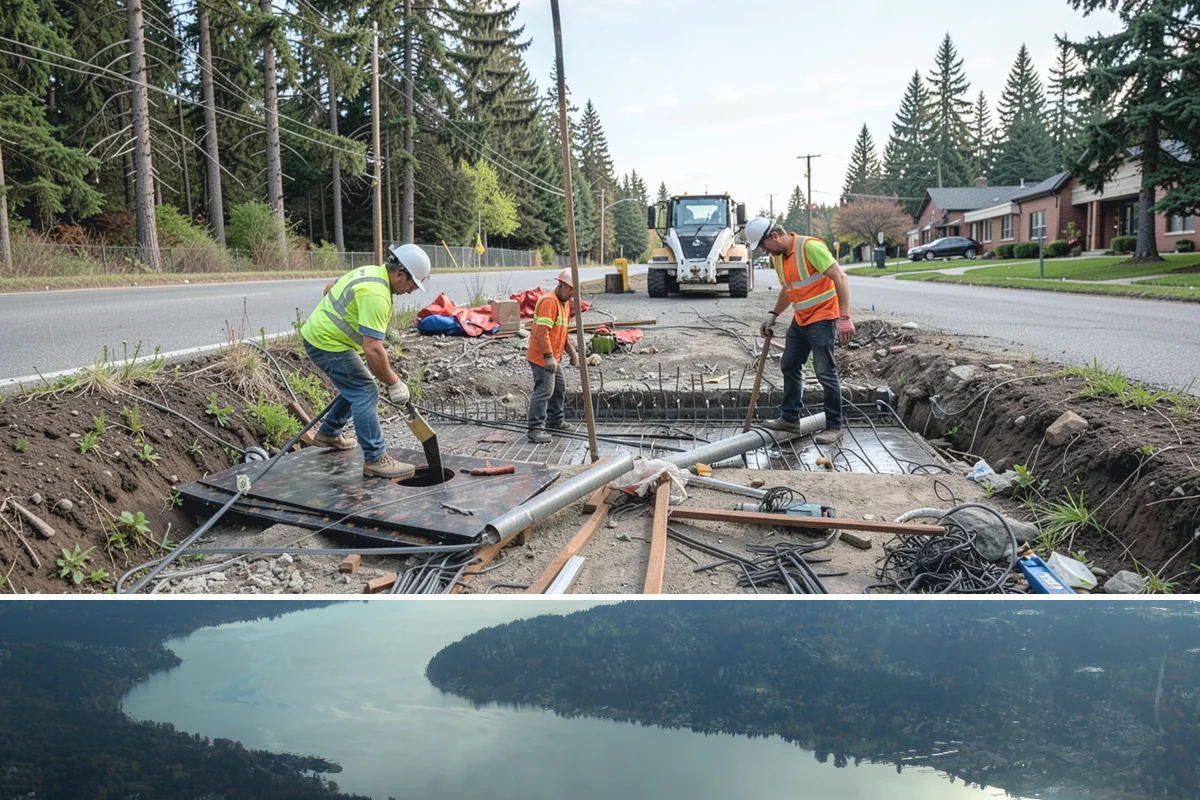 Pavement Marking in Sammamish, King County, WA - Application concentrates in the dry summer window when pavement temperatures and moisture levels allow proper bonding.