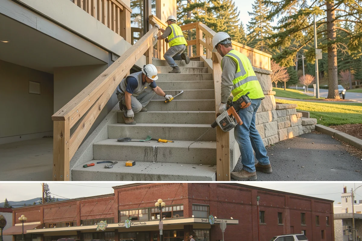 Pavement Marking in Sedro-Woolley, Skagit County, WA - Application concentrates in the dry summer window when pavement temperatures and moisture levels allow proper bonding.