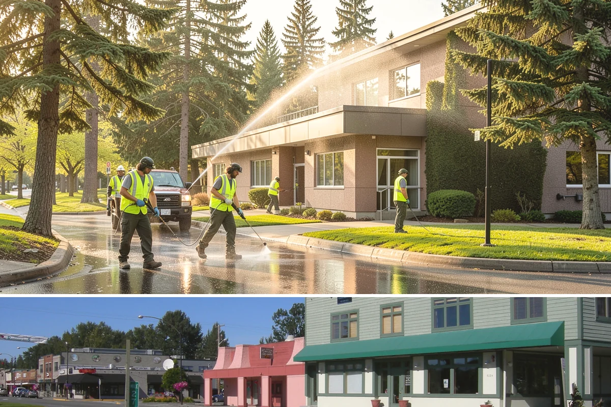 Pavement Marking in Snoqualmie, King County, WA - Application concentrates in the dry summer window when pavement temperatures and moisture levels allow proper bonding.