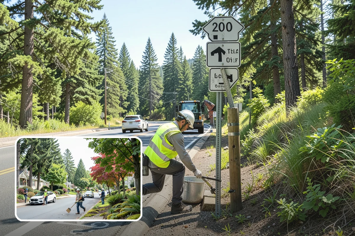Pavement Repair in Beaux Arts Village, King County, WA - Repairs address the base failure, not just the surface