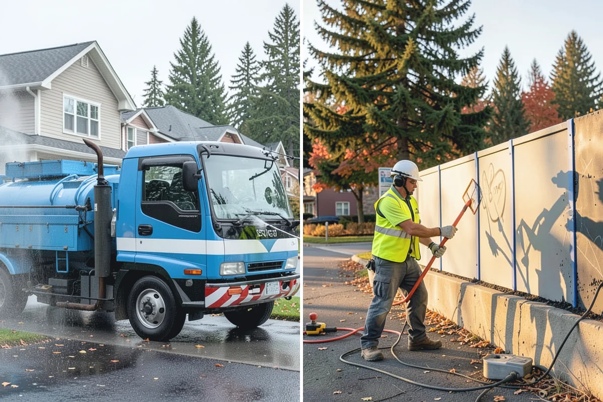 Pavement Repair in Beaux Arts Village, King County, WA - Diagnose the failure mode and mark the limits
