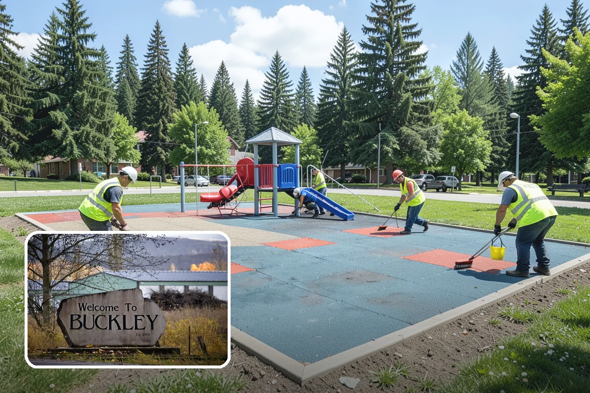 Pavement Repair in Buckley, Pierce County, WA - Repairs address the base failure, not just the surface