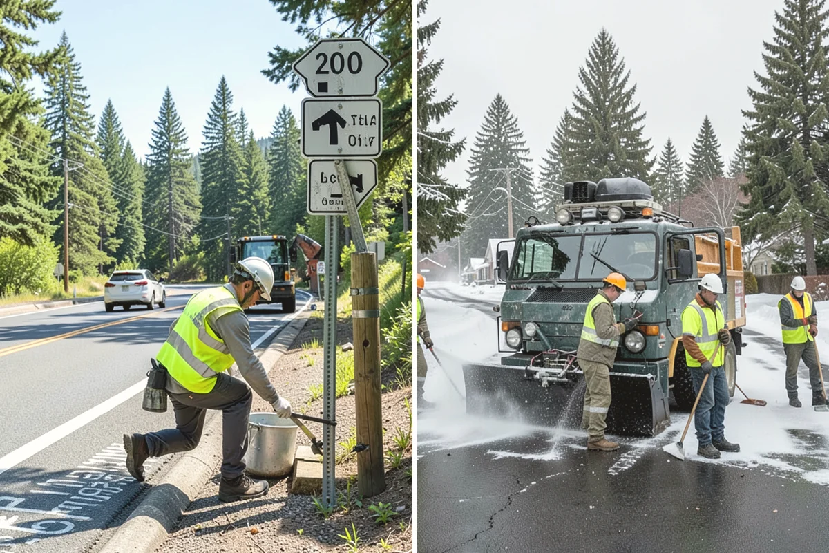 Pavement Repair in Carnation, King County, WA - Diagnose the failure mode and mark the limits