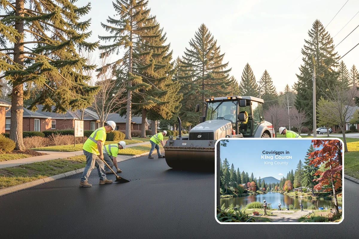 Pavement Repair in Covington, King County, WA - Repairs address the base failure, not just the surface