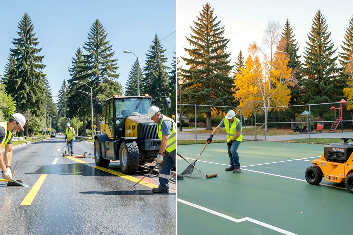 Pavement Repair in DuPont, Pierce County, WA - Diagnose the failure mode and mark the limits