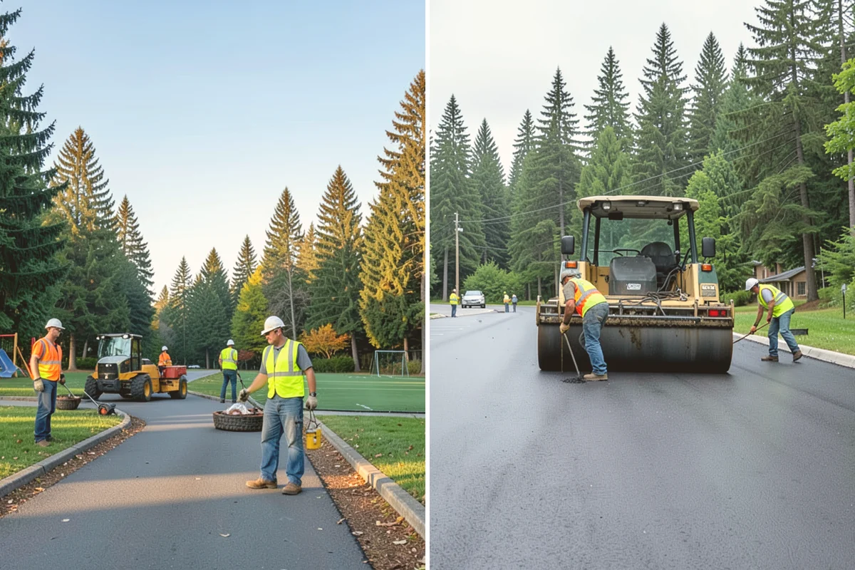 Pavement Repair in Eatonville, Pierce County, WA - Diagnose the failure mode and mark the limits
