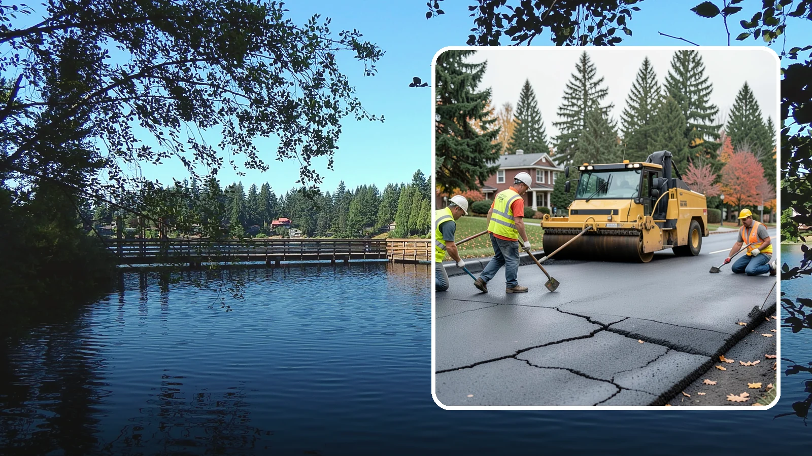 Pavement Repair in Federal Way, King County, WA - Comprehensive pavement repair addressing base failures, alligator cracking, and structural deterioration.