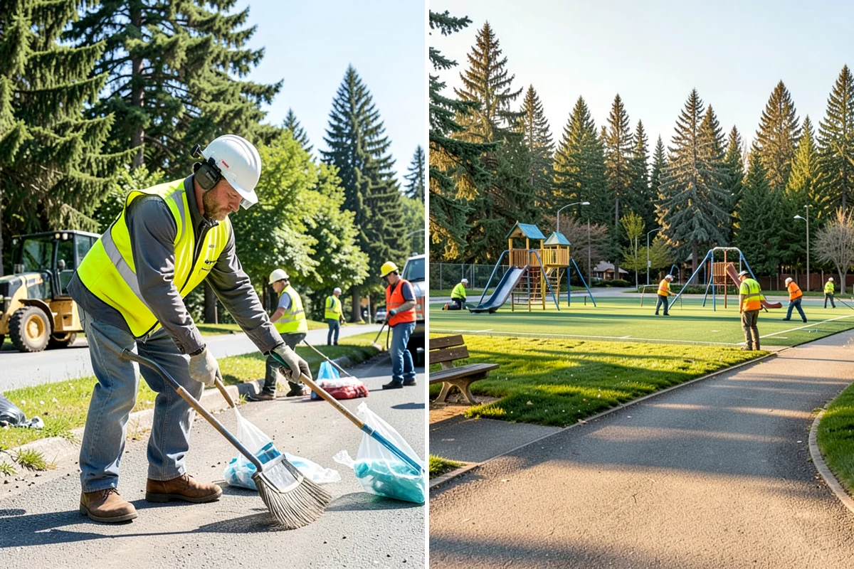 Pavement Repair in Federal Way, King County, WA - Diagnose the failure mode and mark the limits