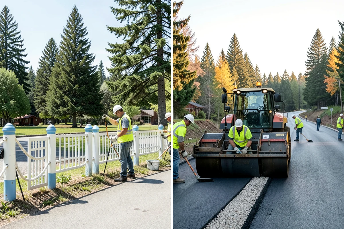 Pavement Repair in Gig Harbor, Pierce County, WA - Diagnose the failure mode and mark the limits