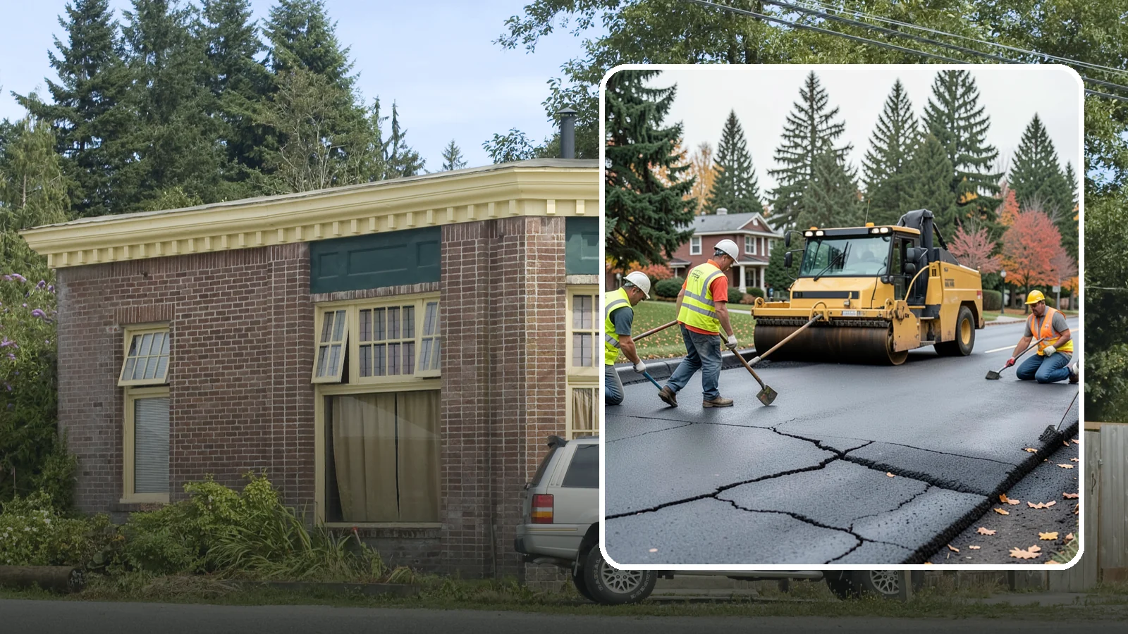 Pavement Repair in Hamilton, Skagit County, WA - Comprehensive pavement repair addressing base failures, alligator cracking, and structural deterioration.