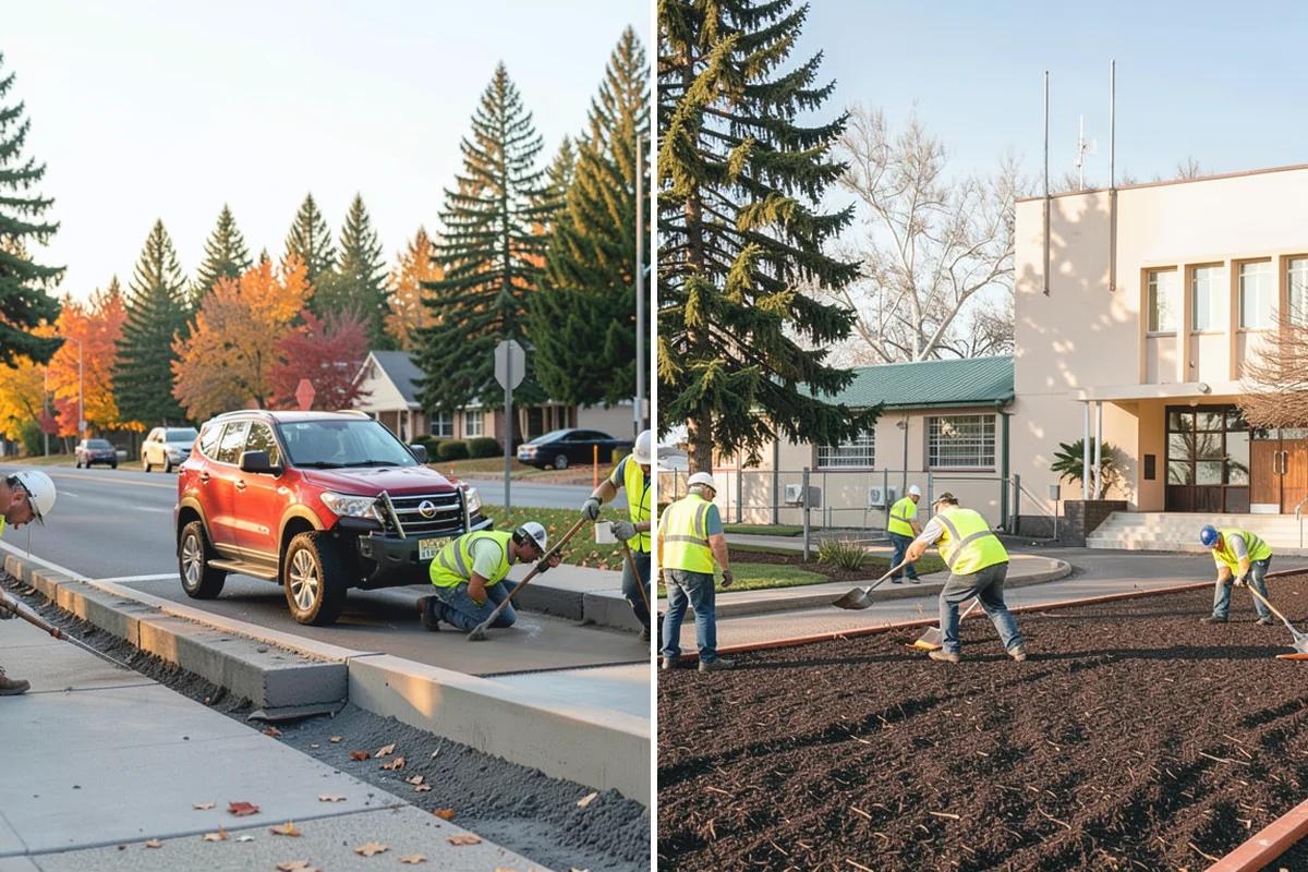 Pavement Repair in Hamilton, Skagit County, WA - Diagnose the failure mode and mark the limits