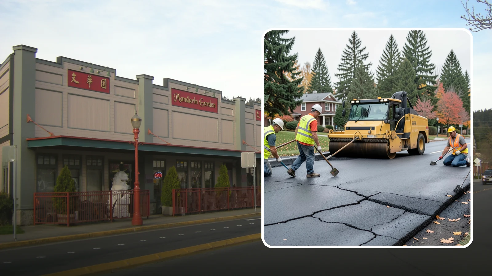 Pavement Repair in Issaquah, King County, WA - Comprehensive pavement repair addressing base failures, alligator cracking, and structural deterioration.