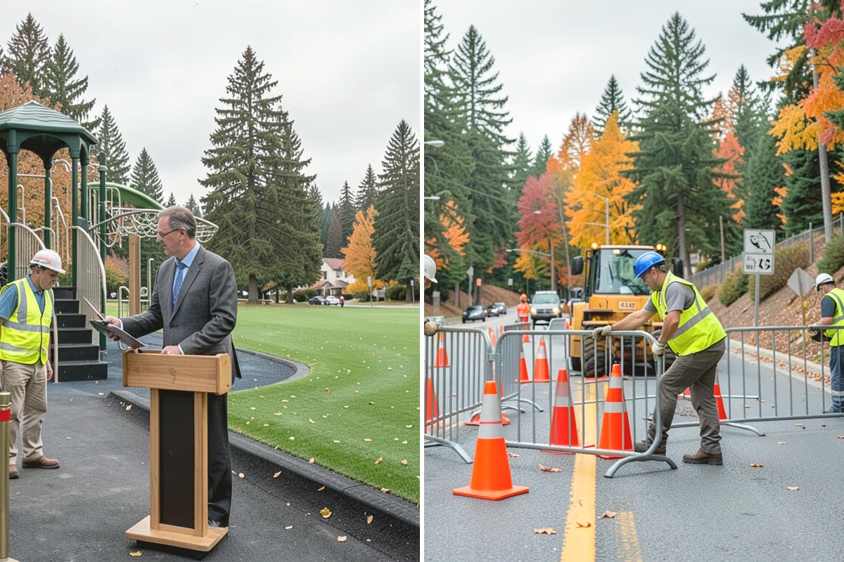 Pavement Repair in Lake Stevens, Snohomish County, WA - Diagnose the failure mode and mark the limits