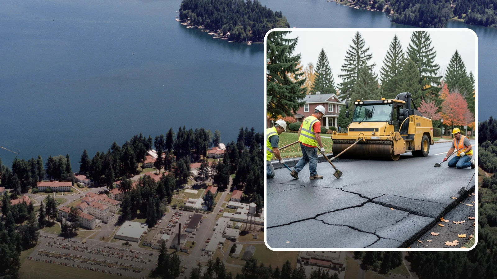Pavement Repair in Lakewood, Pierce County, WA - Comprehensive pavement repair addressing base failures, alligator cracking, and structural deterioration.