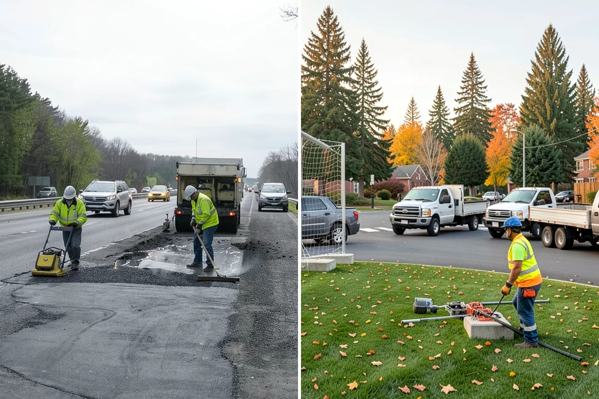 Pavement Repair in Lakewood, Pierce County, WA - Diagnose the failure mode and mark the limits