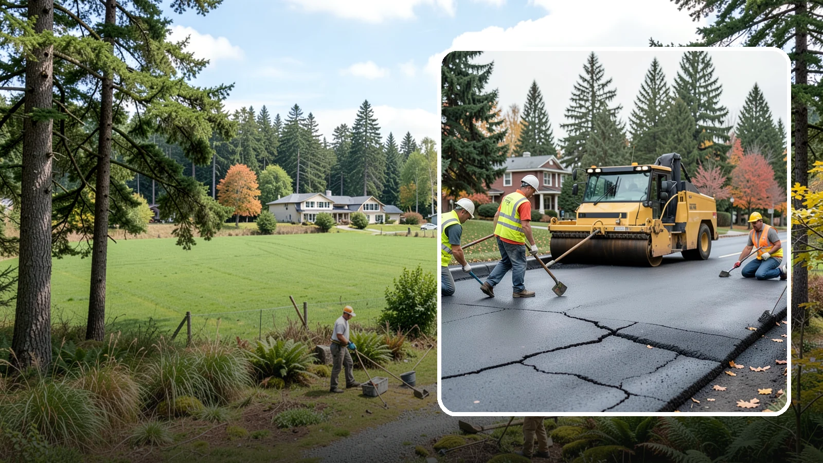 Pavement Repair in Lyman, Skagit County, WA - Comprehensive pavement repair addressing base failures, alligator cracking, and structural deterioration.