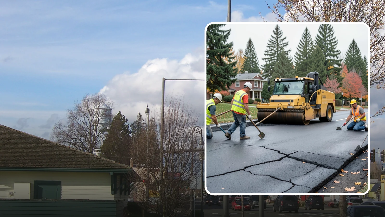 Pavement Repair in Marysville, Snohomish County, WA - Comprehensive pavement repair addressing base failures, alligator cracking, and structural deterioration.