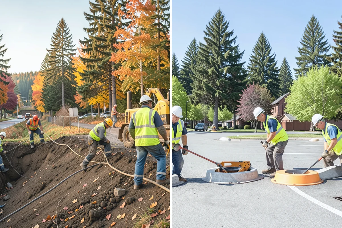 Pavement Repair in Medina, King County, WA - Diagnose the failure mode and mark the limits