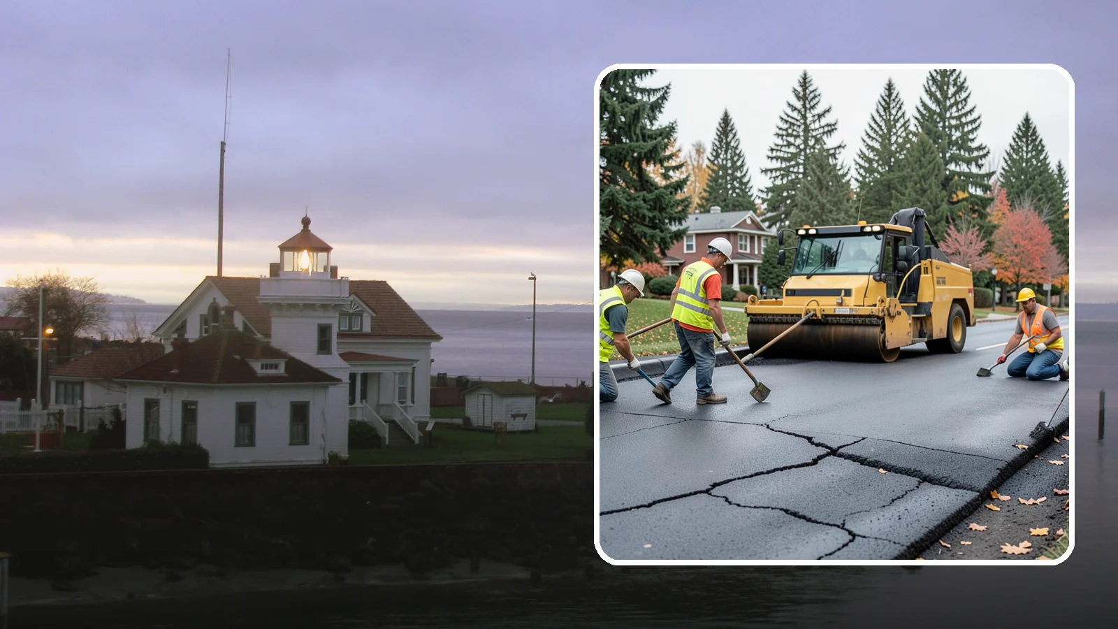 Pavement Repair in Mukilteo, Snohomish County, WA - Comprehensive pavement repair addressing base failures, alligator cracking, and structural deterioration.