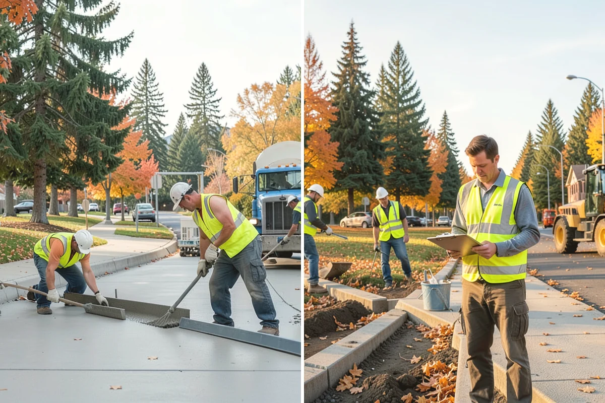 Pavement Repair in Ruston, Pierce County, WA - Diagnose the failure mode and mark the limits