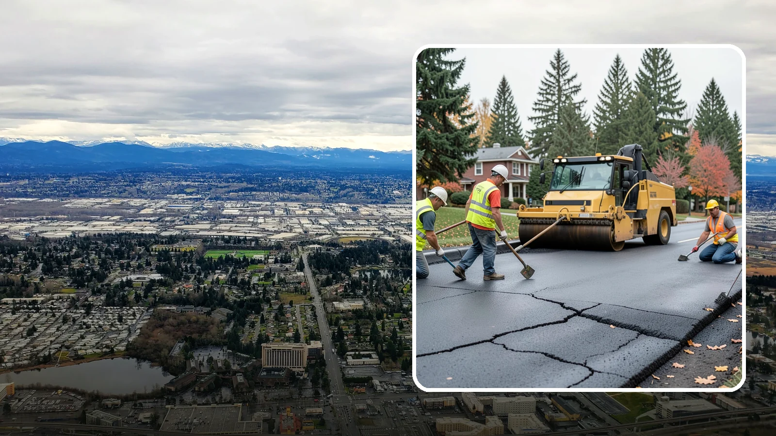 Pavement Repair in SeaTac, King County, WA - Comprehensive pavement repair addressing base failures, alligator cracking, and structural deterioration.