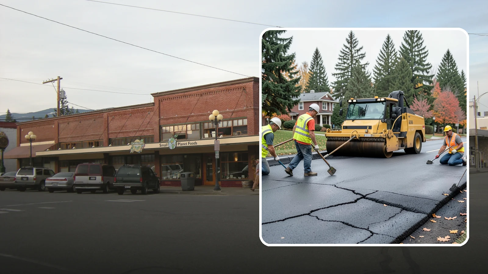 Pavement Repair in Sedro-Woolley, Skagit County, WA - Comprehensive pavement repair addressing base failures, alligator cracking, and structural deterioration.