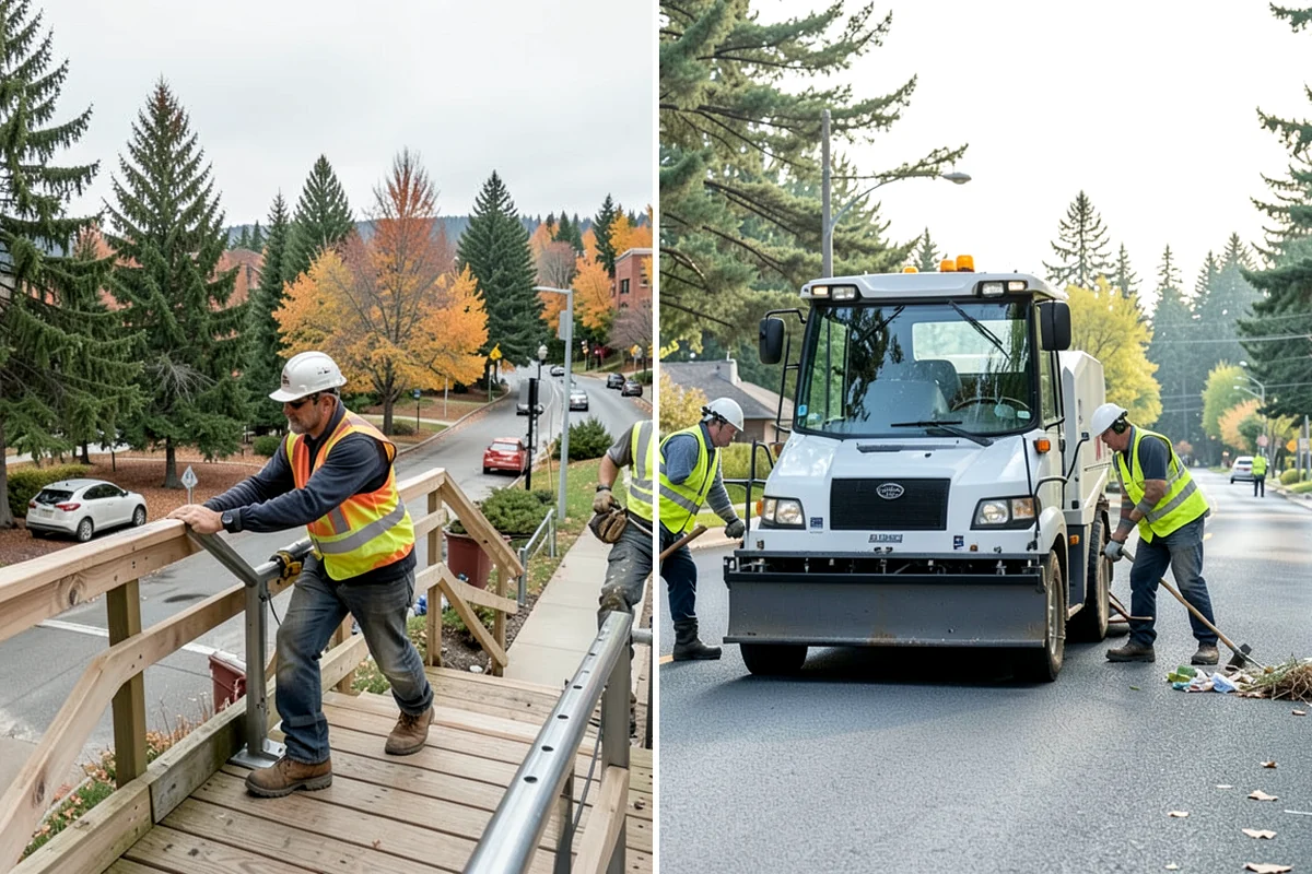 Pavement Repair in Sedro-Woolley, Skagit County, WA - Diagnose the failure mode and mark the limits