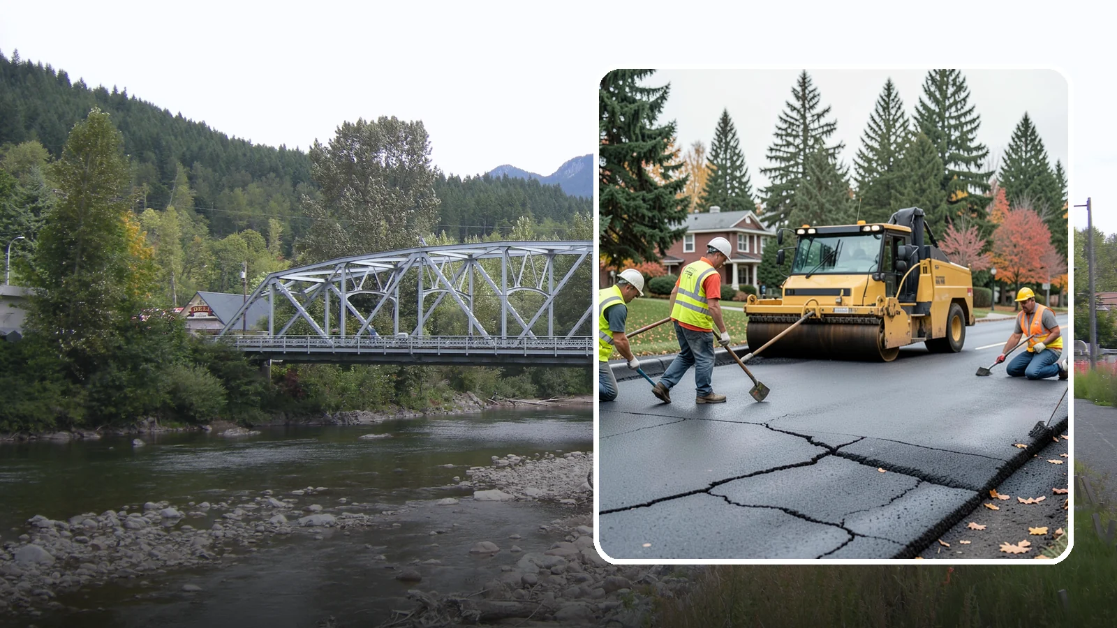 Pavement Repair in Skykomish, King County, WA - Comprehensive pavement repair addressing base failures, alligator cracking, and structural deterioration.