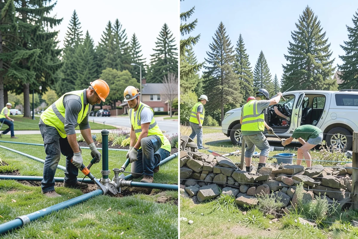 Pavement Repair in South Prairie, Pierce County, WA - Diagnose the failure mode and mark the limits