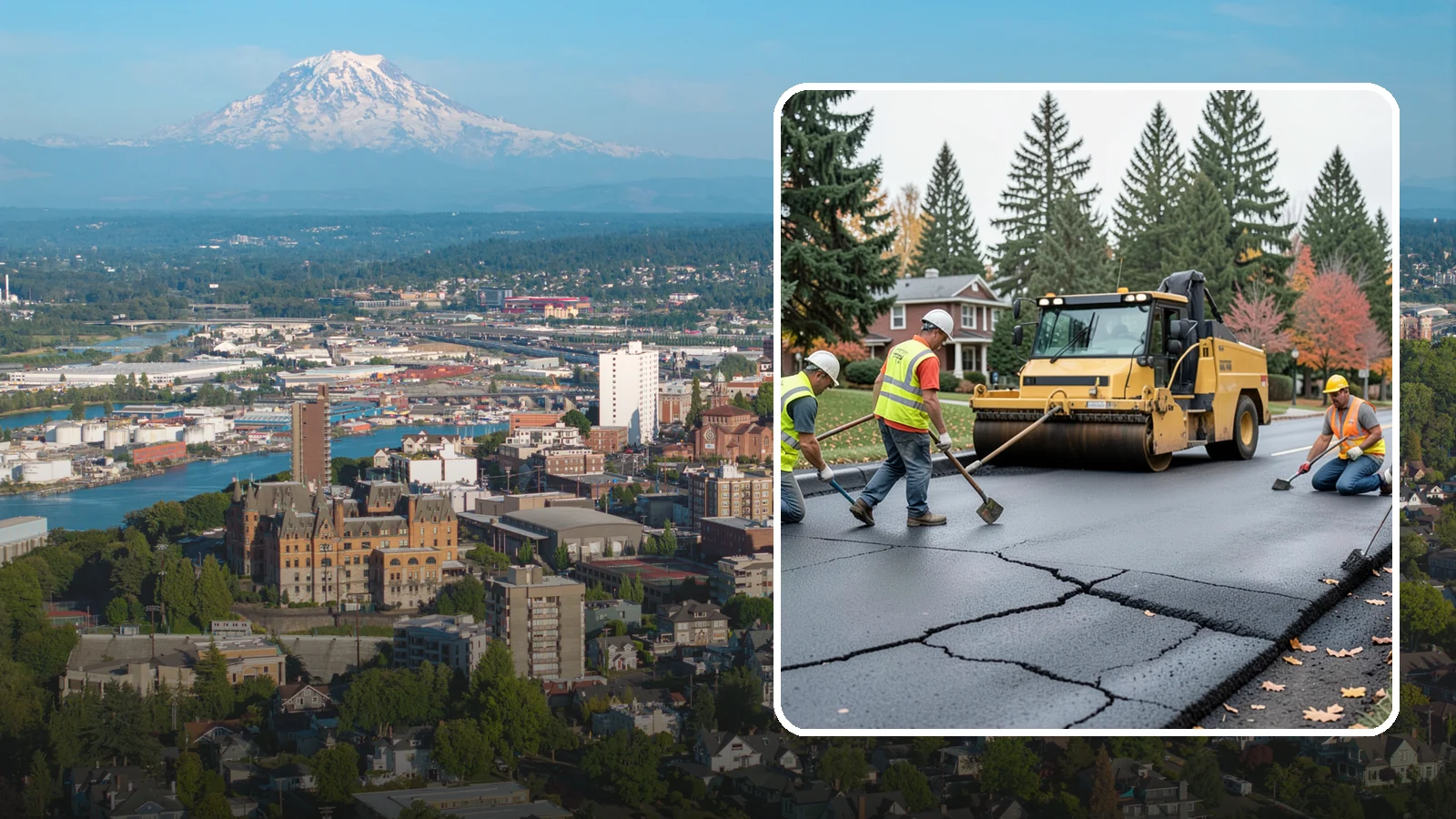 Pavement Repair in Tacoma, Pierce County, WA - Comprehensive pavement repair addressing base failures, alligator cracking, and structural deterioration.