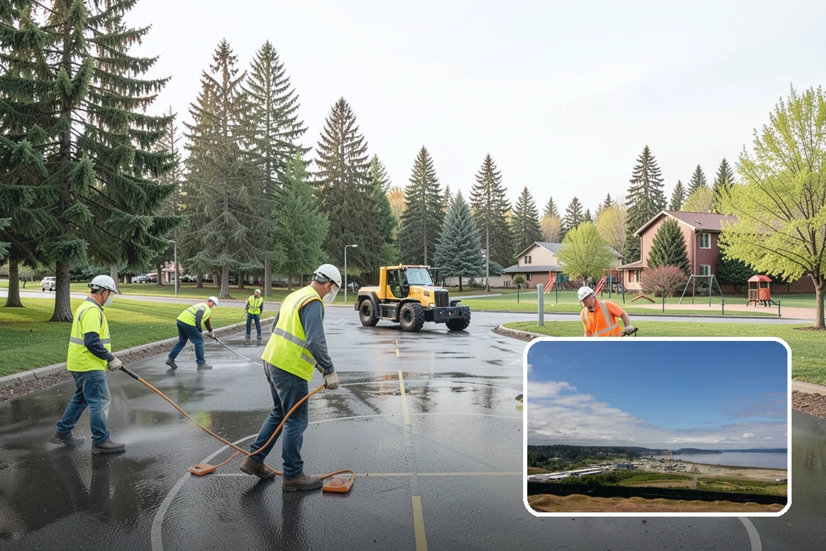 Pavement Repair in University Place, Pierce County, WA - Repairs address the base failure, not just the surface