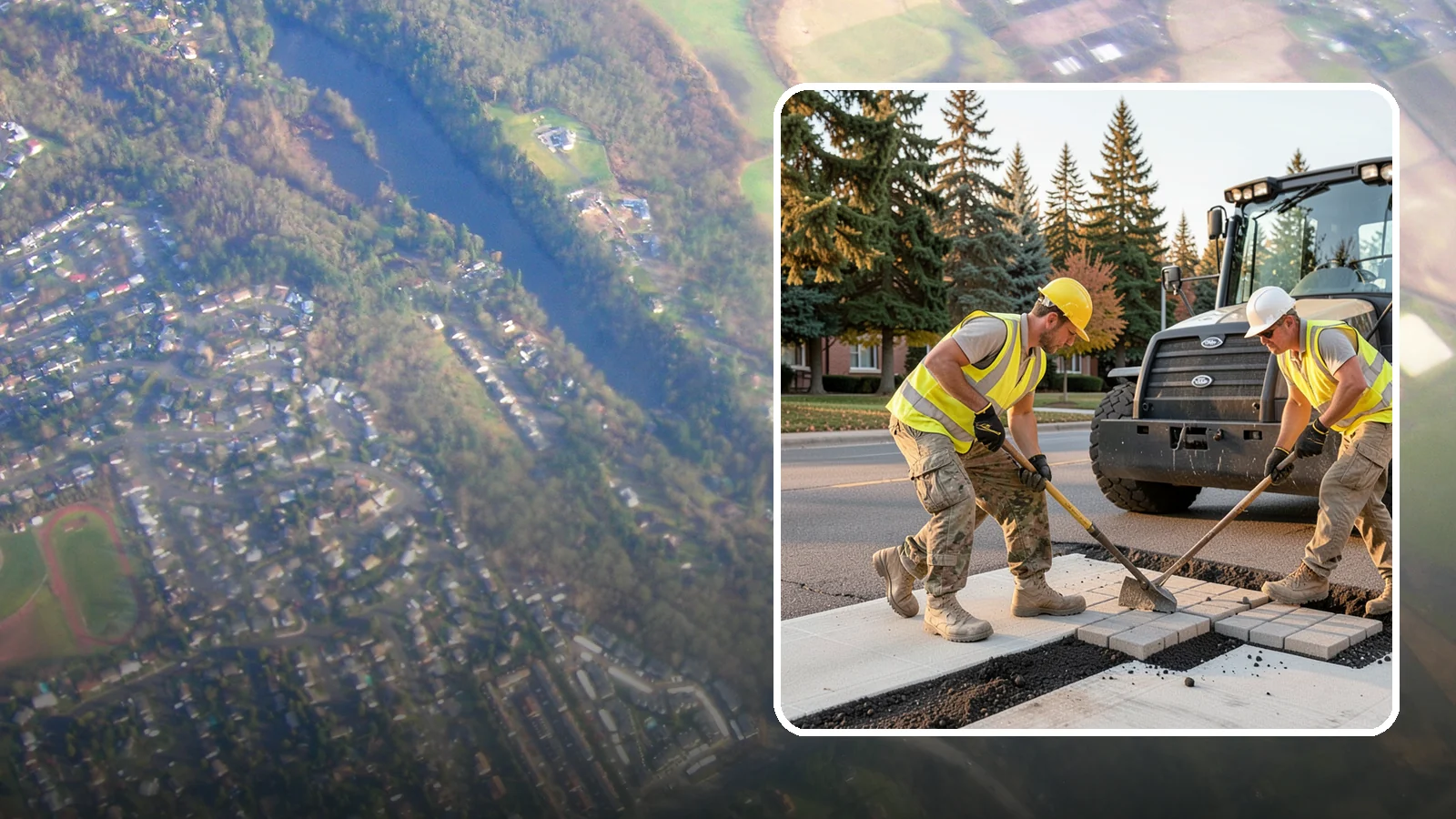 Paver Repairs in Algona, King County, WA - We reset settled, heaved, and displaced pavers in plazas, walkways, and crosswalks to restore a safe, level surface.