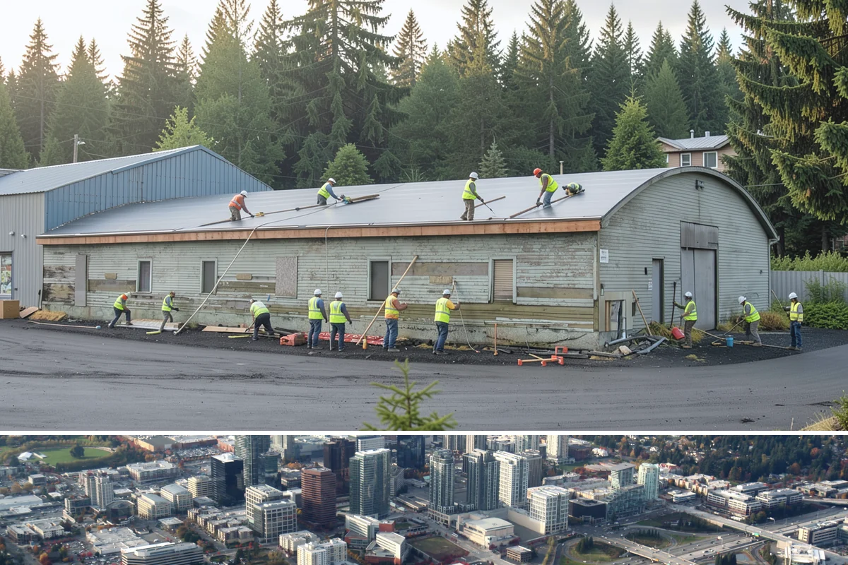 Paver Repairs in Bellevue, King County, WA - Paver resetting is best performed in the drier months when bedding and joint sand can be compacted and set without saturation.