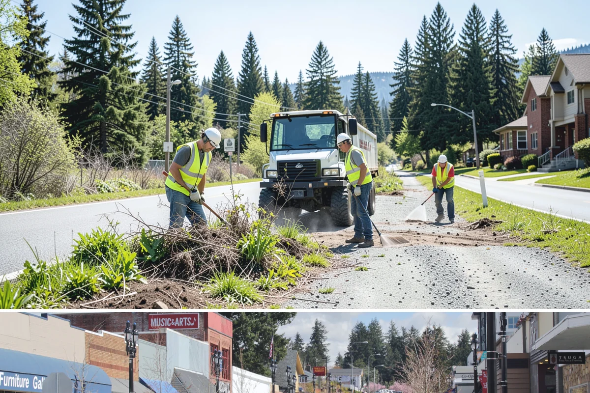 Paver Repairs in Bothell, King County, WA - Paver resetting is best performed in the drier months when bedding and joint sand can be compacted and set without saturation.