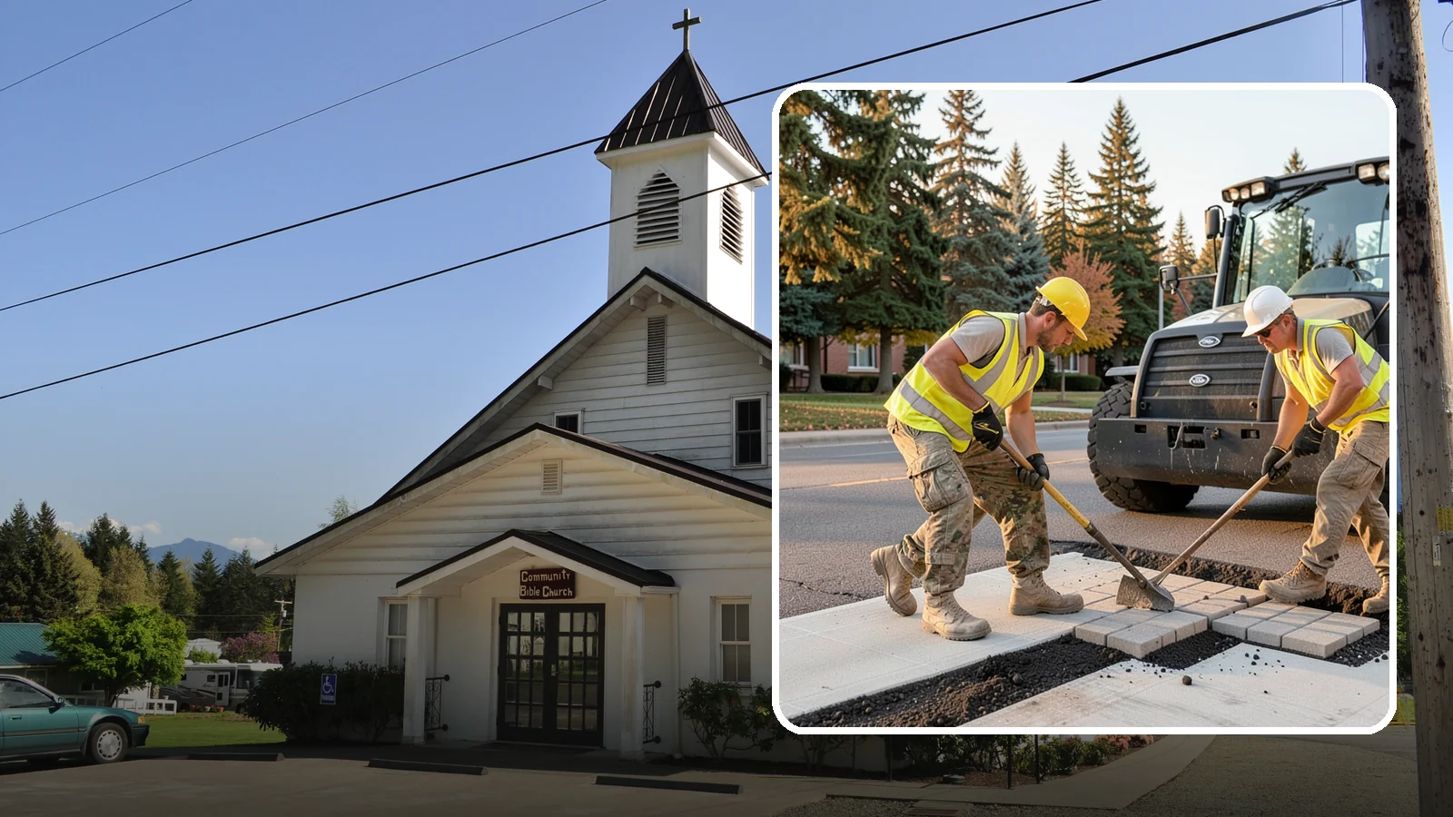 Paver Repairs in Concrete, Skagit County, WA - We reset settled, heaved, and displaced pavers in plazas, walkways, and crosswalks to restore a safe, level surface.