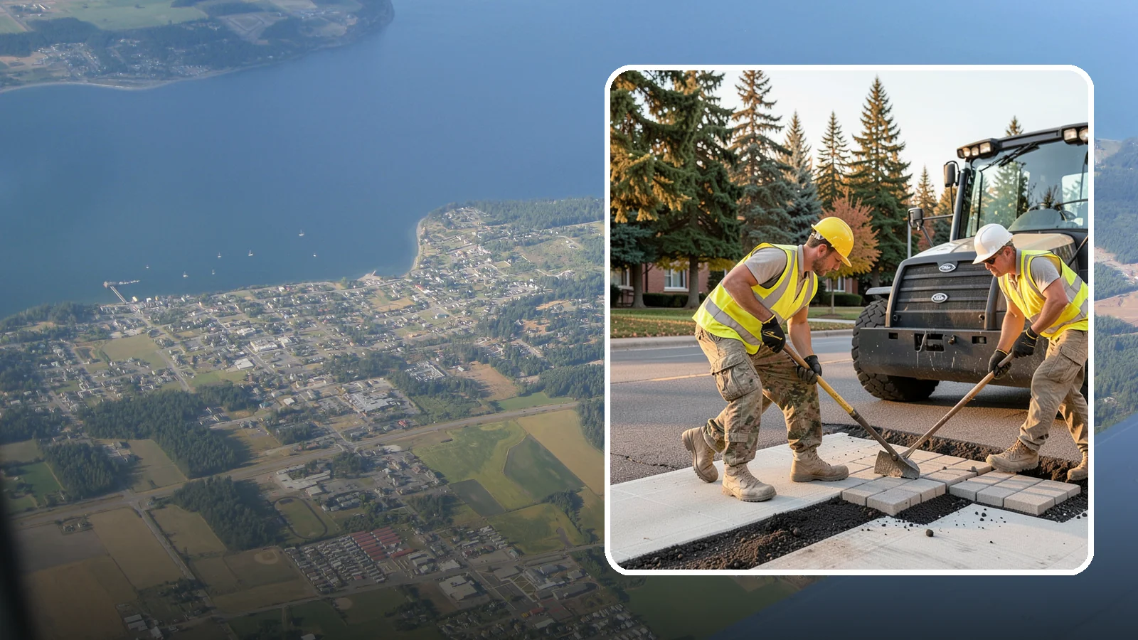Paver Repairs in Coupeville, Island County, WA - We reset settled, heaved, and displaced pavers in plazas, walkways, and crosswalks to restore a safe, level surface.