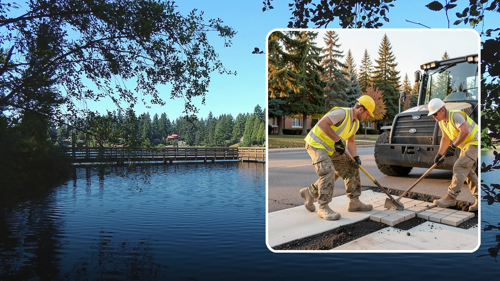 Paver Repairs in Federal Way, King County, WA - We reset settled, heaved, and displaced pavers in plazas, walkways, and crosswalks to restore a safe, level surface.