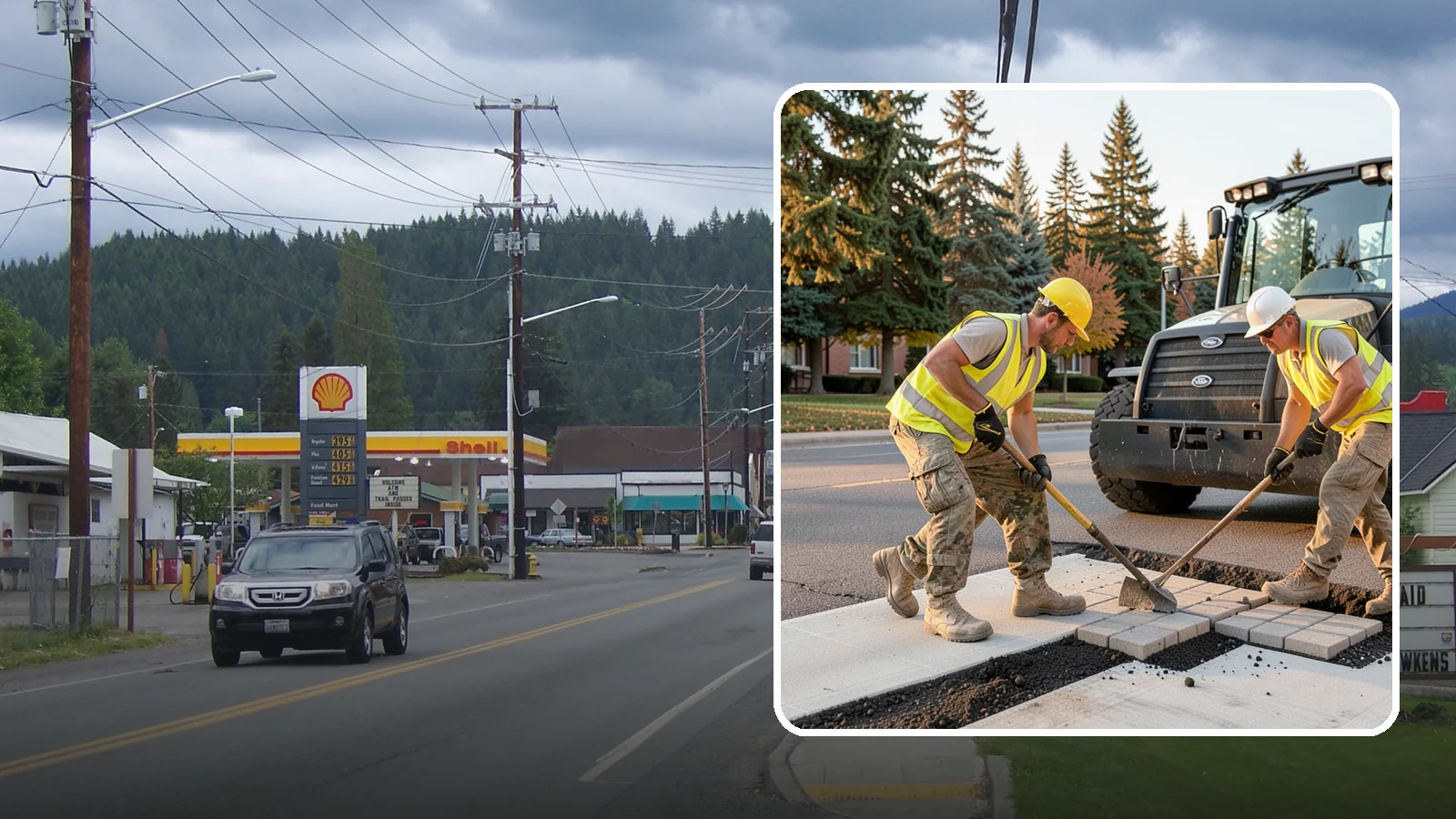 Paver Repairs in Granite Falls, Snohomish County, WA - We reset settled, heaved, and displaced pavers in plazas, walkways, and crosswalks to restore a safe, level surface.