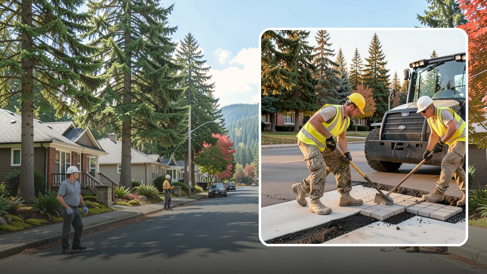 Paver Repairs in Hunts Point, King County, WA - We reset settled, heaved, and displaced pavers in plazas, walkways, and crosswalks to restore a safe, level surface.