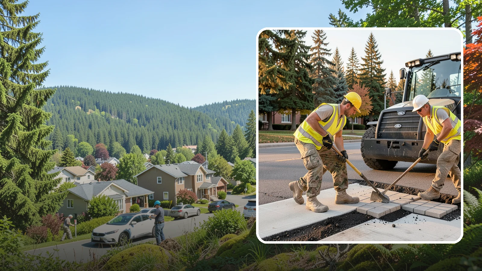 Paver Repairs in Index, Snohomish County, WA - We reset settled, heaved, and displaced pavers in plazas, walkways, and crosswalks to restore a safe, level surface.