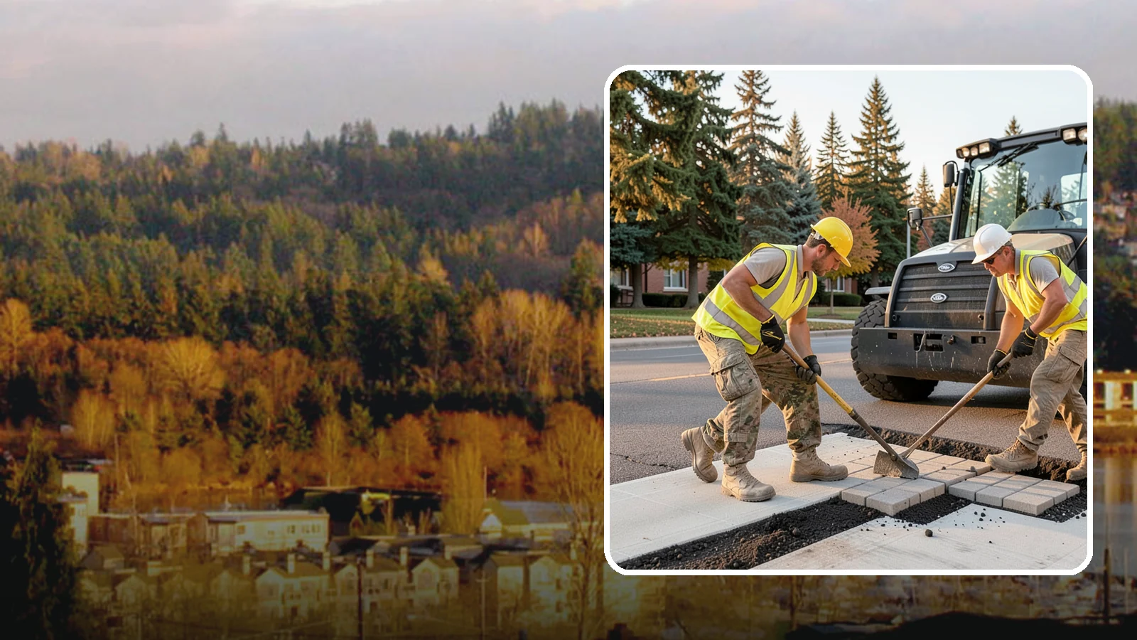 Paver Repairs in Kenmore, King County, WA - We reset settled, heaved, and displaced pavers in plazas, walkways, and crosswalks to restore a safe, level surface.