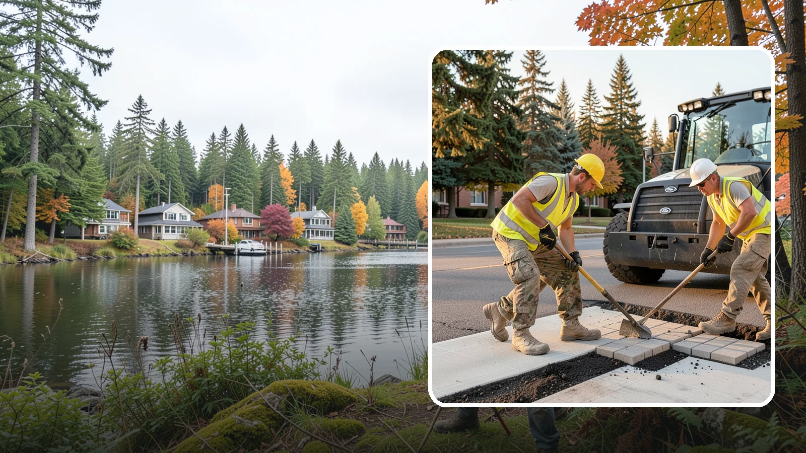 Paver Repairs in La Conner, Skagit County, WA - We reset settled, heaved, and displaced pavers in plazas, walkways, and crosswalks to restore a safe, level surface.