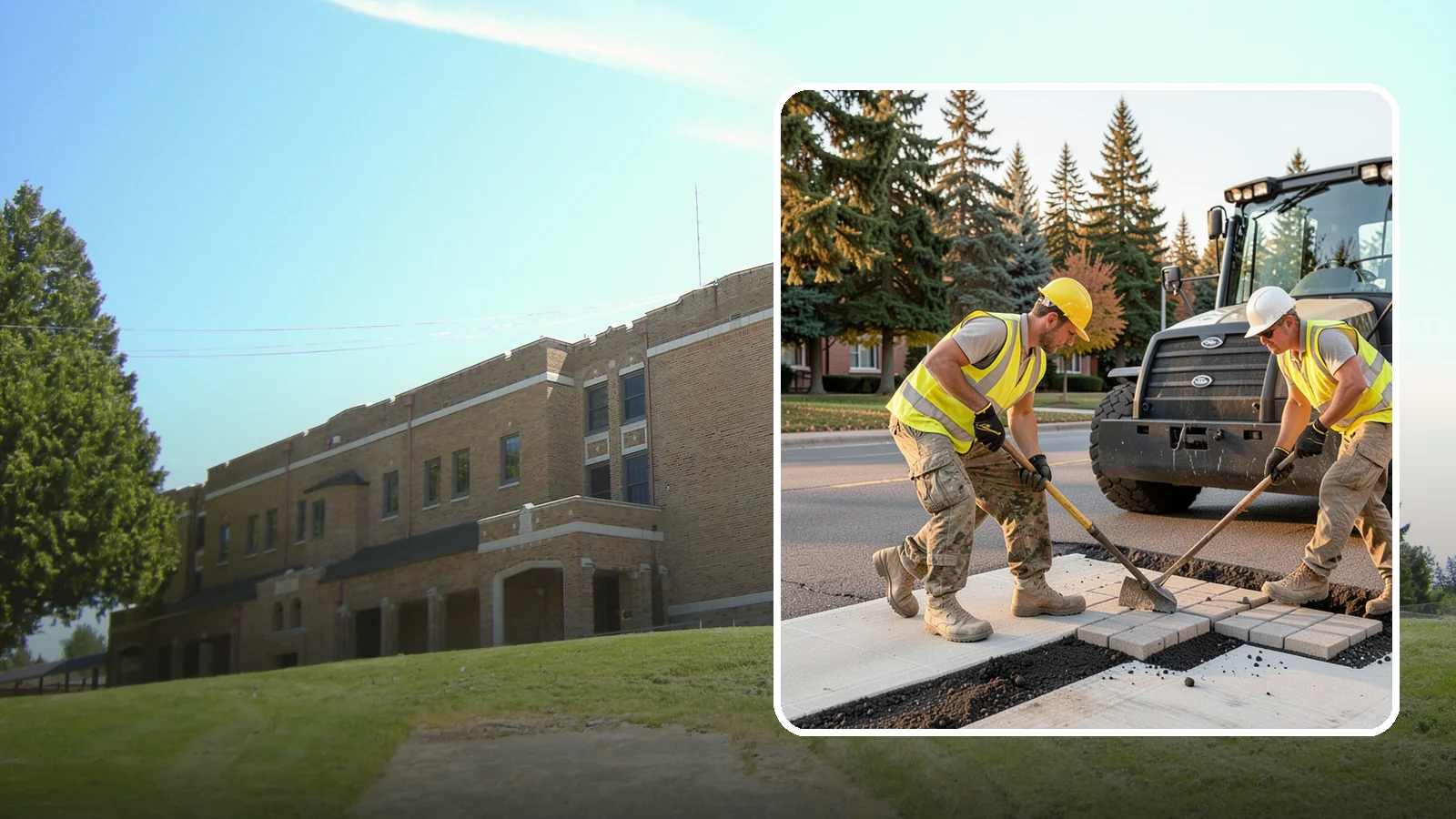 Paver Repairs in Maple Valley, King County, WA - We reset settled, heaved, and displaced pavers in plazas, walkways, and crosswalks to restore a safe, level surface.