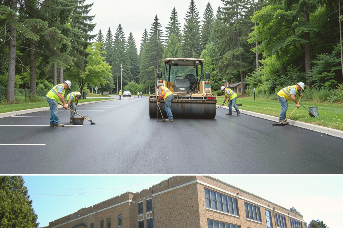 Paver Repairs in Maple Valley, King County, WA - Paver resetting is best performed in the drier months when bedding and joint sand can be compacted and set without saturation.