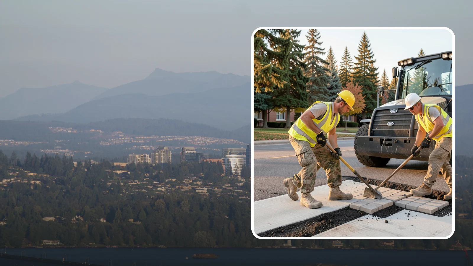 Paver Repairs in Medina, King County, WA - We reset settled, heaved, and displaced pavers in plazas, walkways, and crosswalks to restore a safe, level surface.