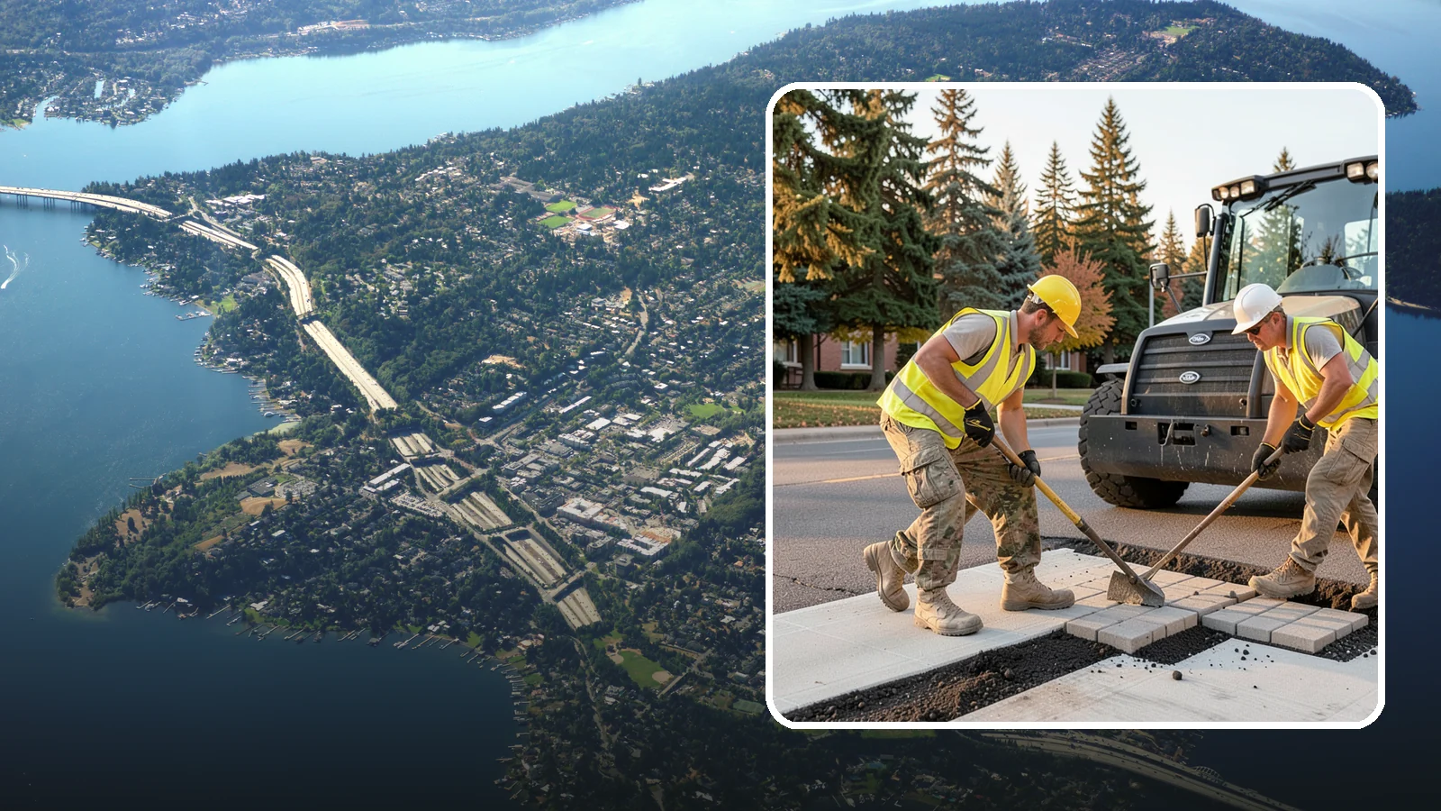 Paver Repairs in Mercer Island, King County, WA - We reset settled, heaved, and displaced pavers in plazas, walkways, and crosswalks to restore a safe, level surface.