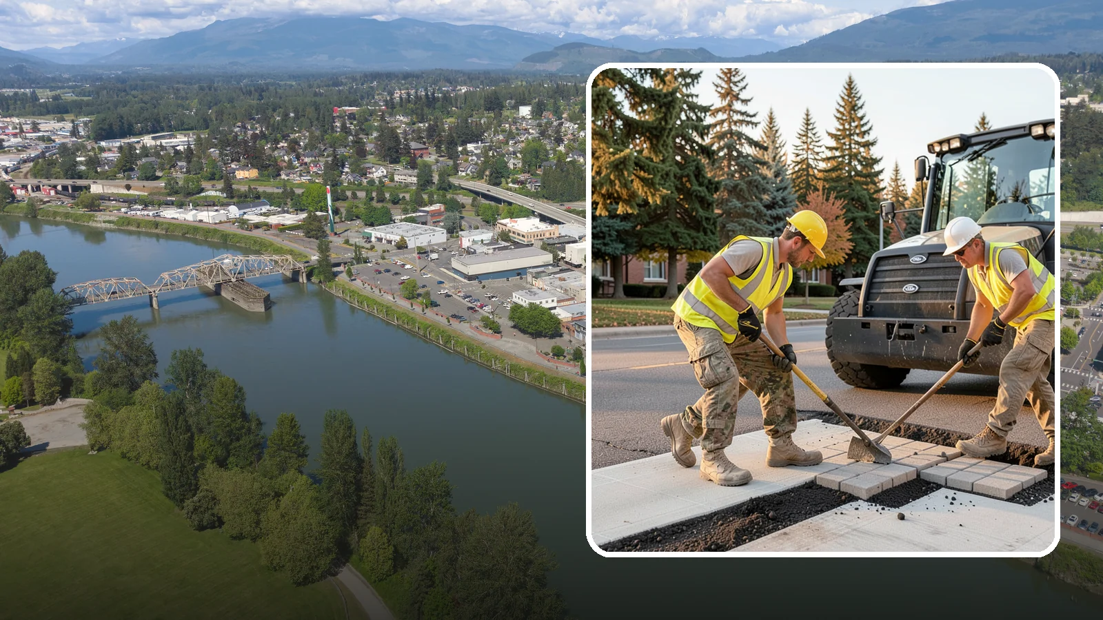 Paver Repairs in Mount Vernon, Skagit County, WA - We reset settled, heaved, and displaced pavers in plazas, walkways, and crosswalks to restore a safe, level surface.