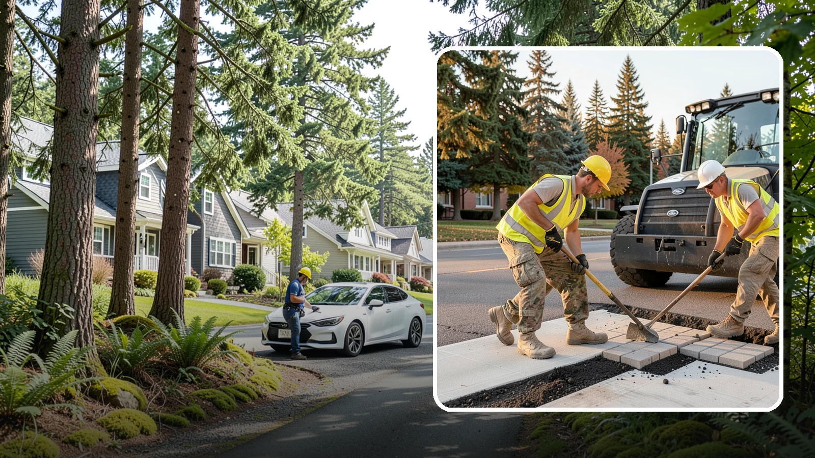 Paver Repairs in Normandy Park, King County, WA - We reset settled, heaved, and displaced pavers in plazas, walkways, and crosswalks to restore a safe, level surface.